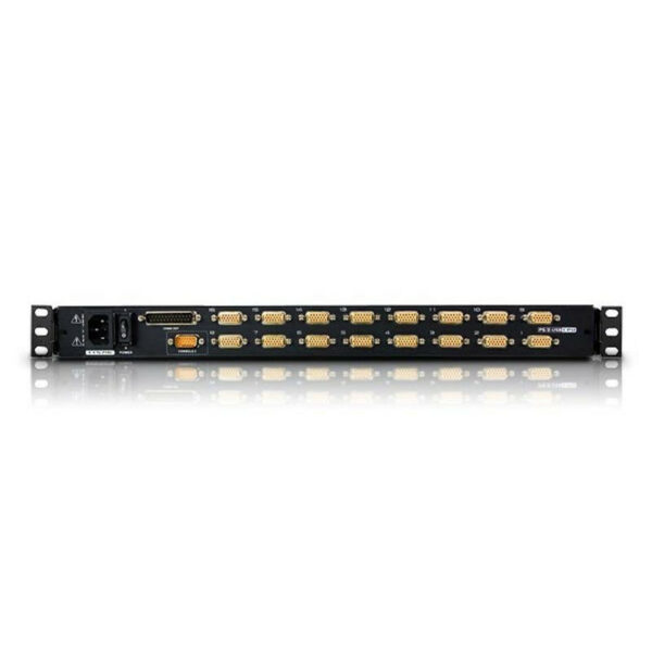 Aten CL5716M-ATA 16-Port Slideaway 17 inch LCD PS2 USB KVMP Switch with LED illumious light