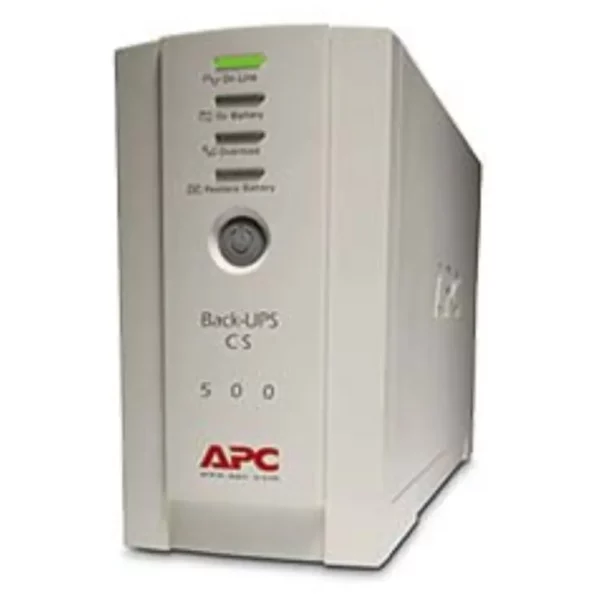 APC BK500EI Back-UPS, 500VA/300W, Tower, 230V, 4x IEC C13 Outlets , User Replaceable Battery