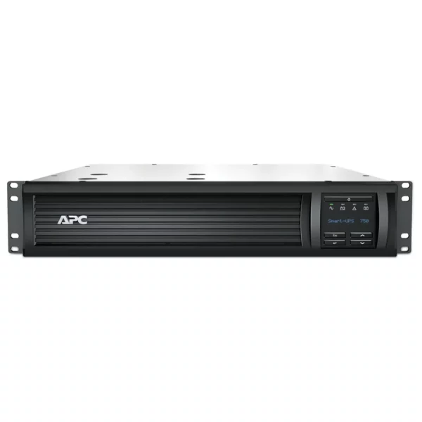APC SMT750RMI2U Smart-UPS, Line Interactive, 750VA, Rackmount 2U, 230V, 4x IEC C13 outlets, SmartSlot, AVR, LCD